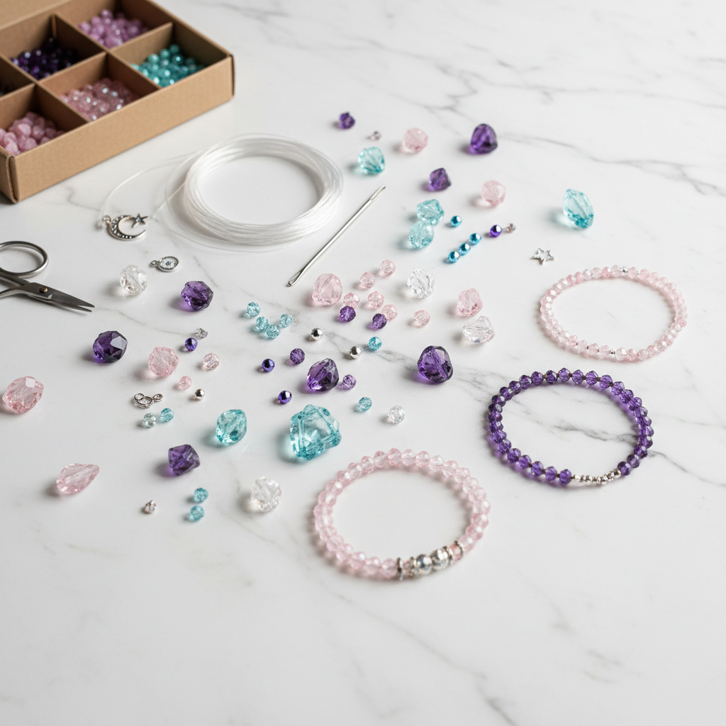 Customizable Crystal Bead Bracelets